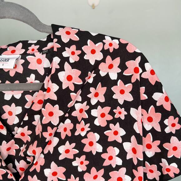 CAbi 5347 Harmony Black Floral Blouse Small - Picture 4 of 5